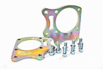 Rear drum trailing arms adapters for disc brakes with two calipers BMW E36/5
