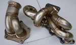 Выпускной коллектор + downpipe на Evo 8-9 под турбину TD05H (Evo X) / Exhaust manifold