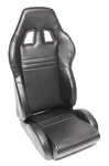 TA-Technix sport seat - black, pvc-leather, adjustable